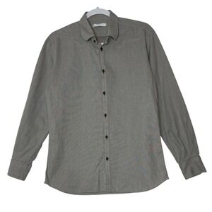 Aglini‎ Shirt Womens Size 41 Button Front Long Sleeve Collared Cotton Designer